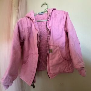 Carhartt pink 2t & 4t jacket and overall sets